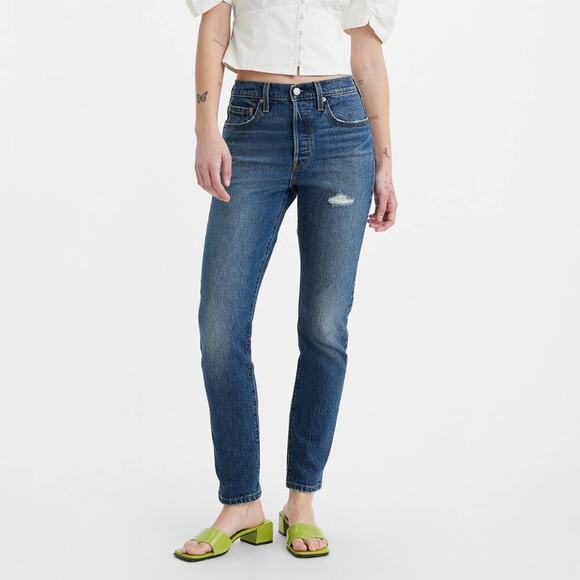 Levi's 501 Skinny Jean in My Honor Blue Wash - Picture 1 of 7